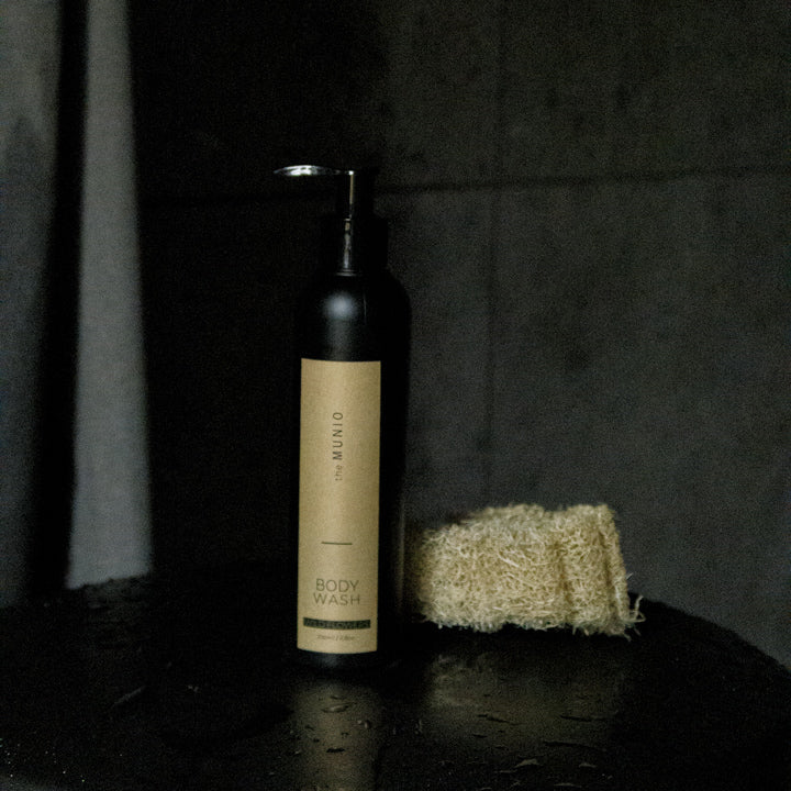 Wild flowers body wash in 200ml black bottle