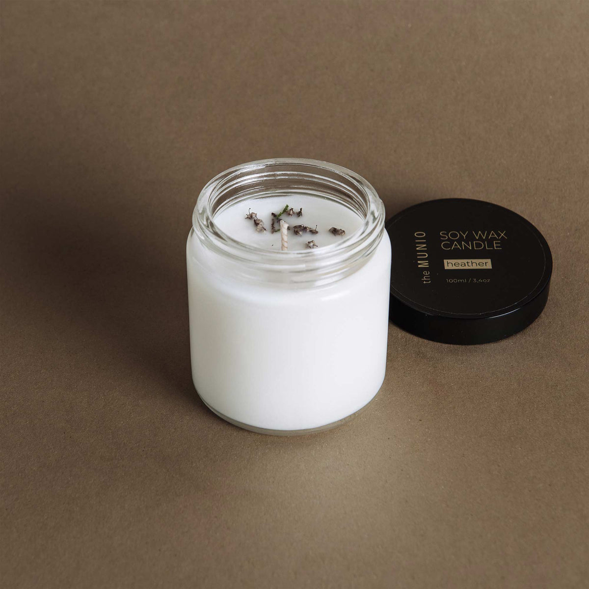 Heather mini candle in glass votive the MUNIO