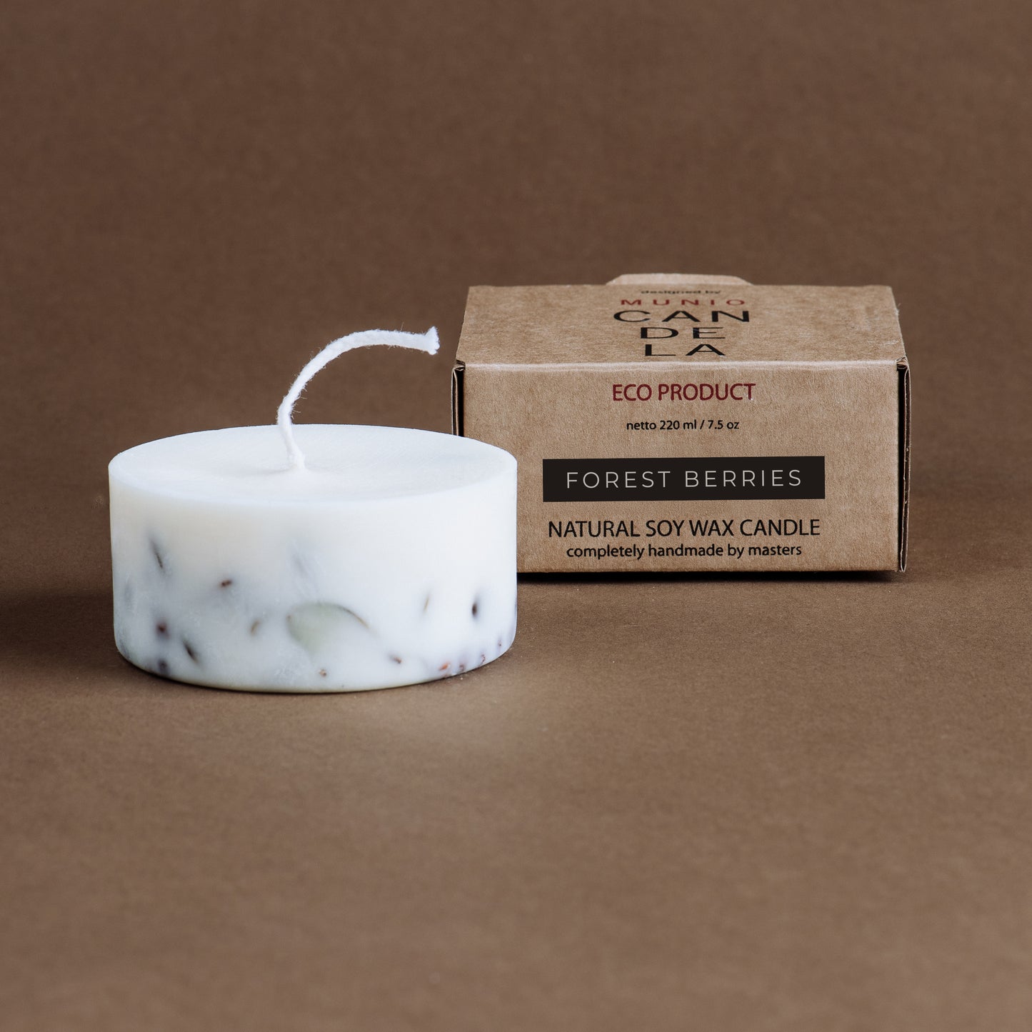 Forest berries mini pillar candle