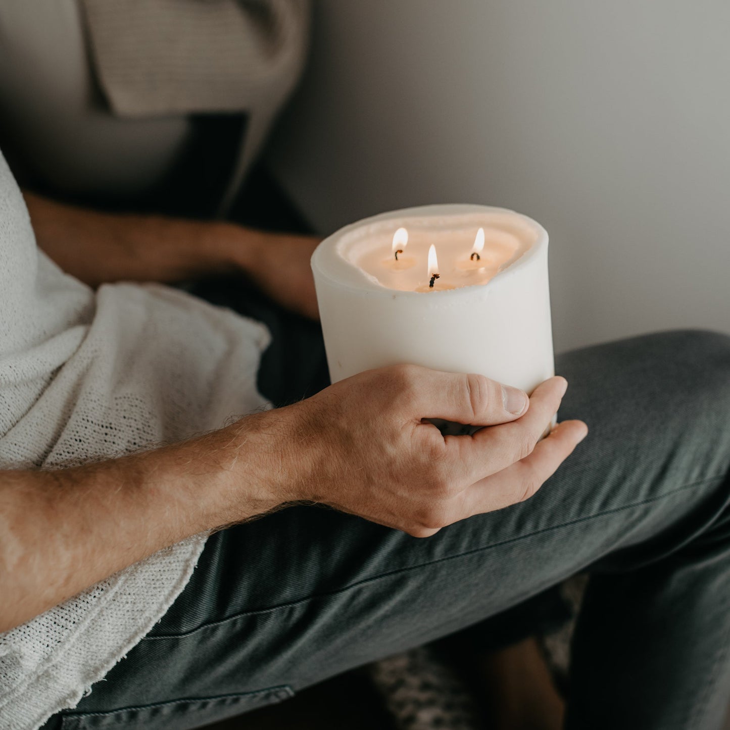 Forest berries large 3-wick pillar candle