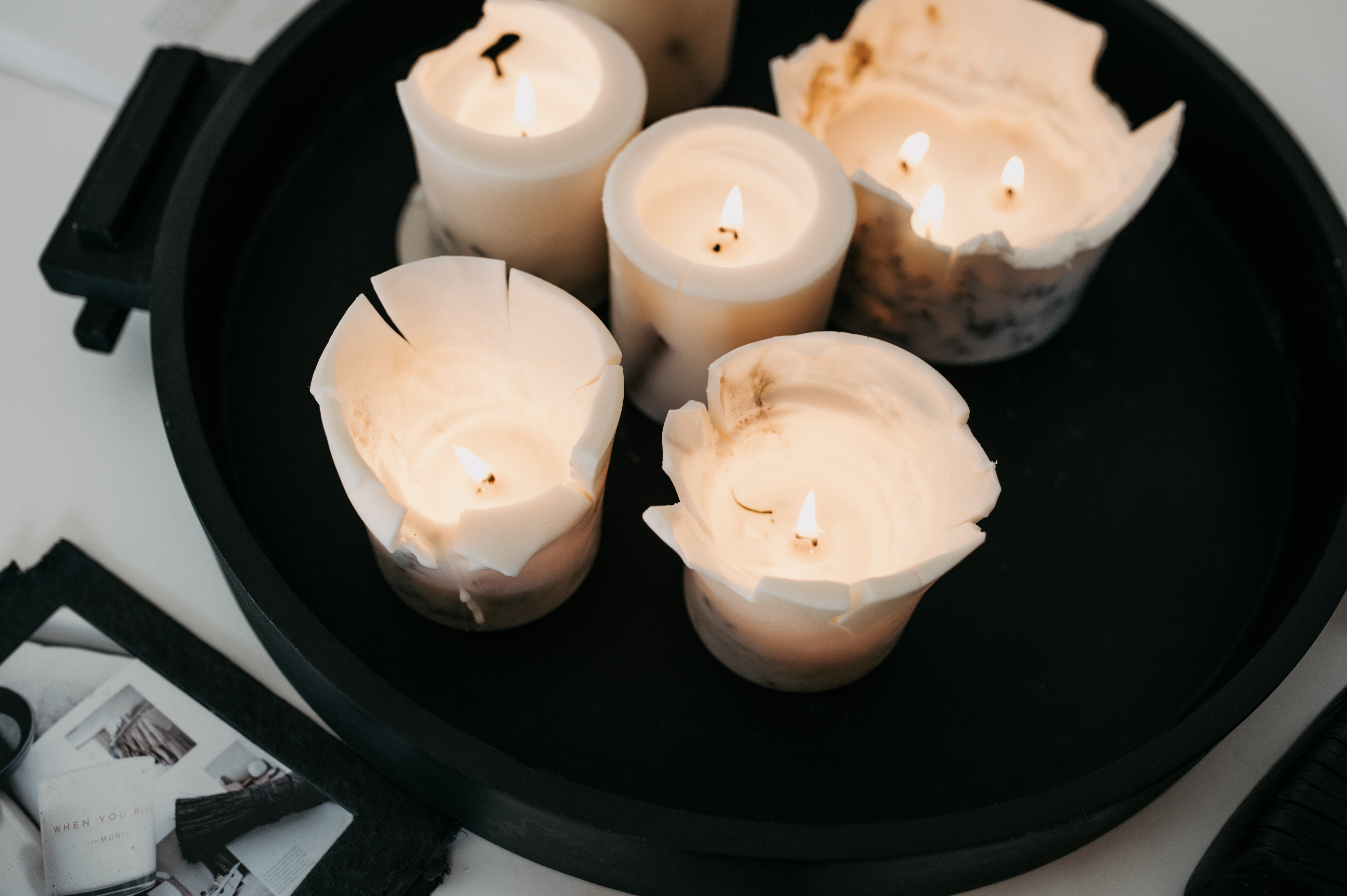 the MUNIO soy wax candles and organic skincare