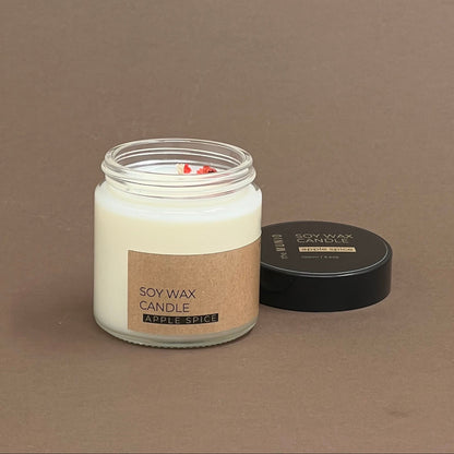 Apple spice mini candle in glass jar