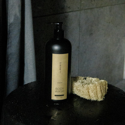 Lavender body wash in 500ml black bottle