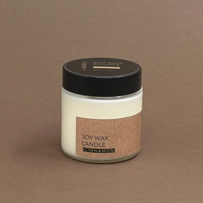 Cinnamon mini candle in glass jar