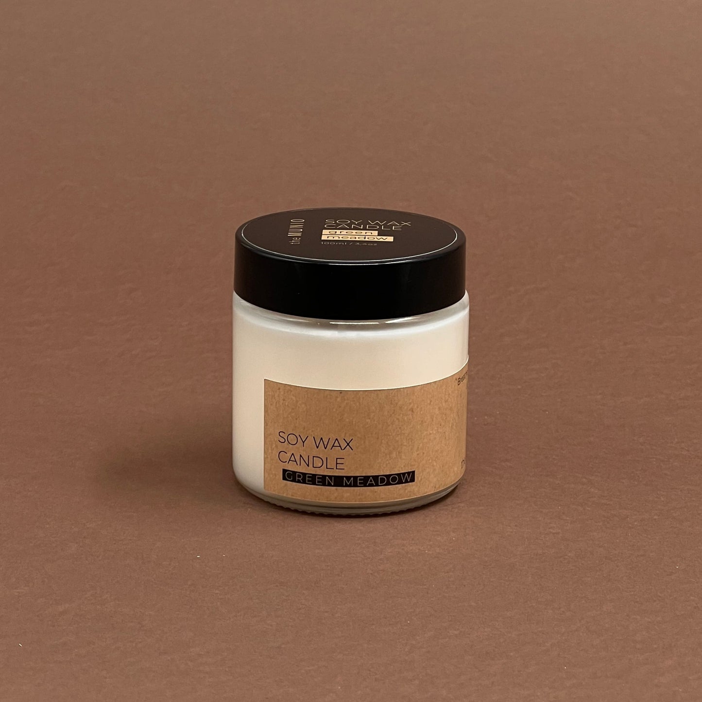 Green meadow mini candle in glass votive