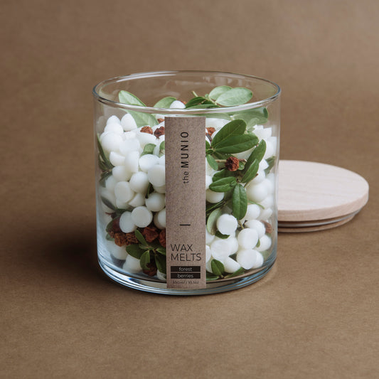 Forest berries wax melts in glass votive