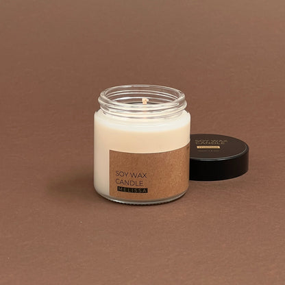 Melissa mini candle in glass jar