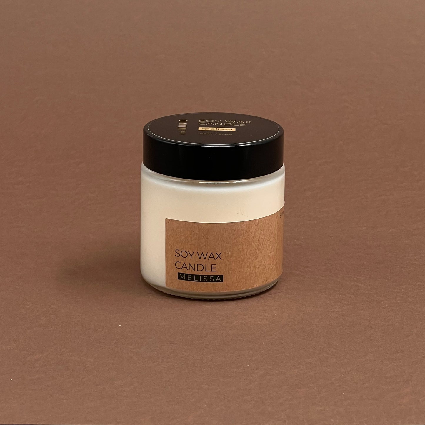 Melissa mini candle in glass jar