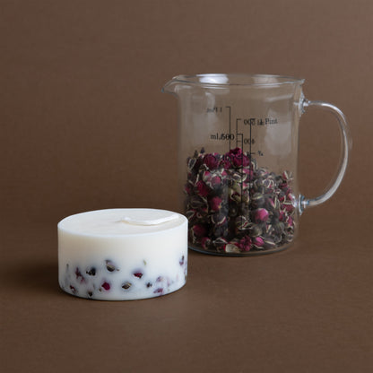 Rose mini pillar candle