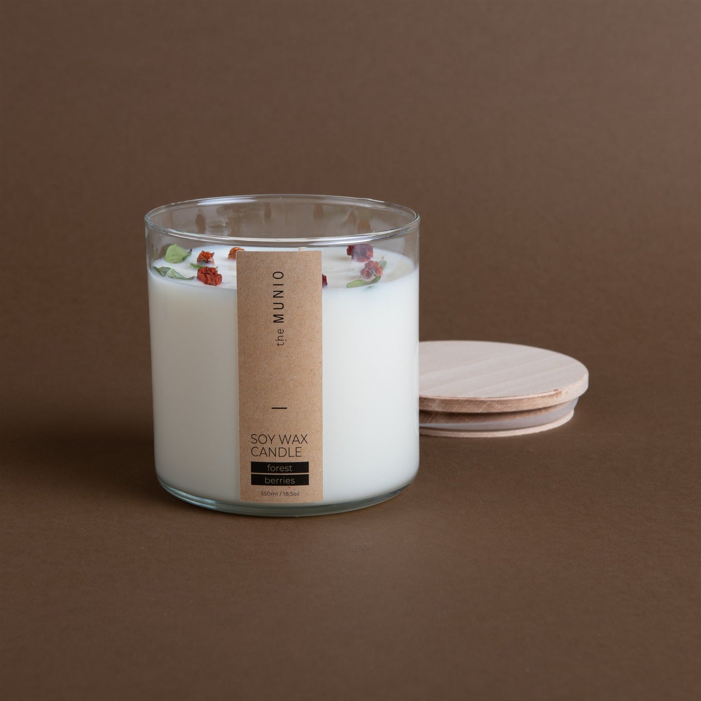Forest berries candle in glass votive
