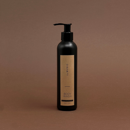 Wild flowers body wash in 200ml black bottle
