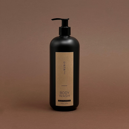 Wild flowers body wash in 500ml black bottle