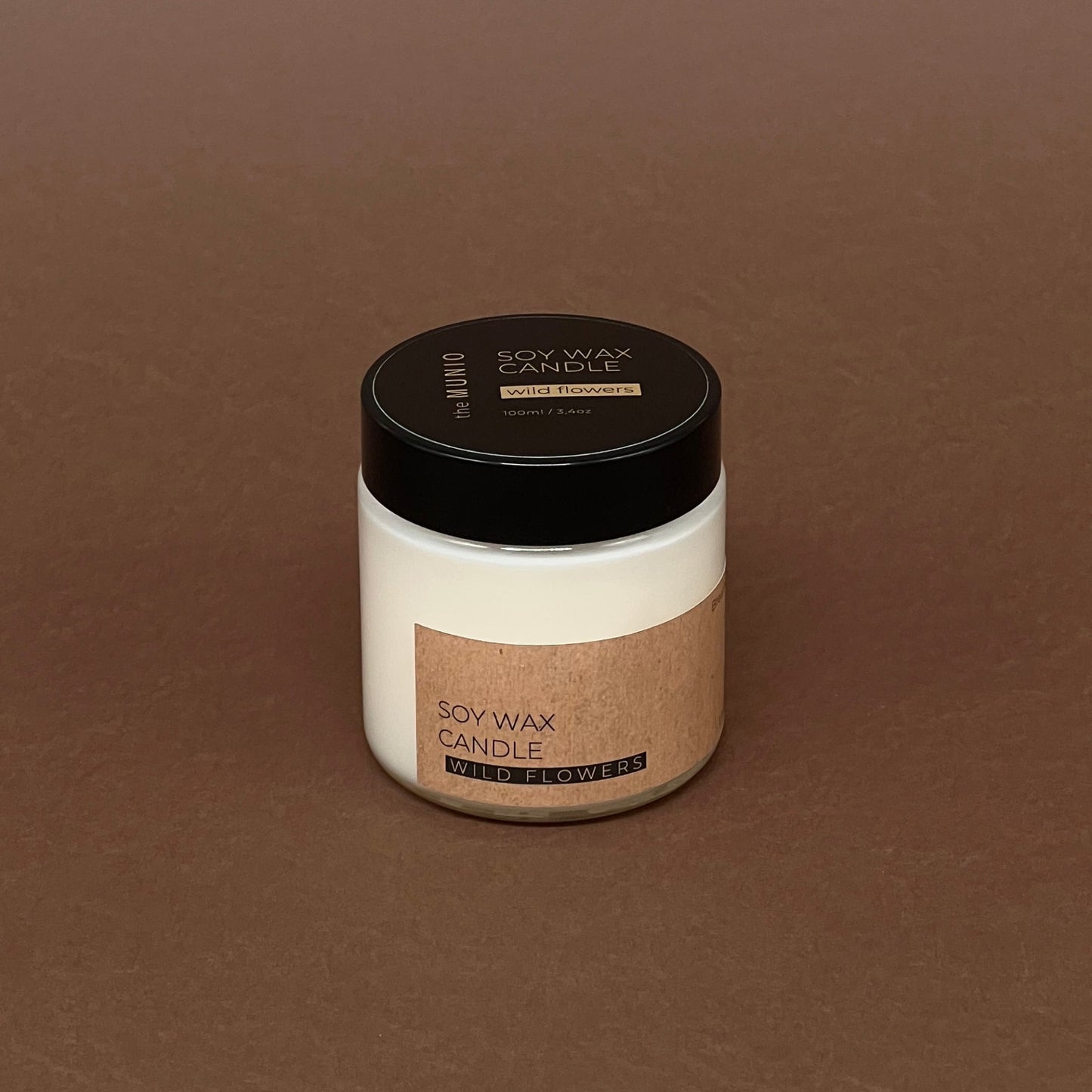 Wild flowers mini candle in glass votive